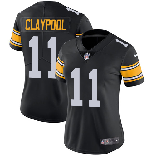 Pittsburgh Steelers #11 Chase Claypool Black Alternate Women Stitched NFL Vapor Untouchable Limited Jersey->pittsburgh steelers->NFL Jersey